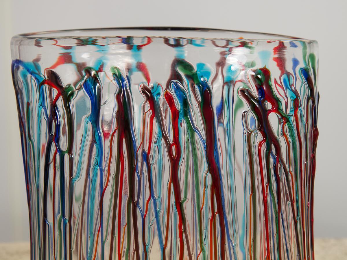 Enrico Cammozzo Murano Glass Art Vases In Good Condition In Brooklyn, NY