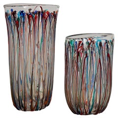 Enrico Cammozzo Murano Glass Art Vases