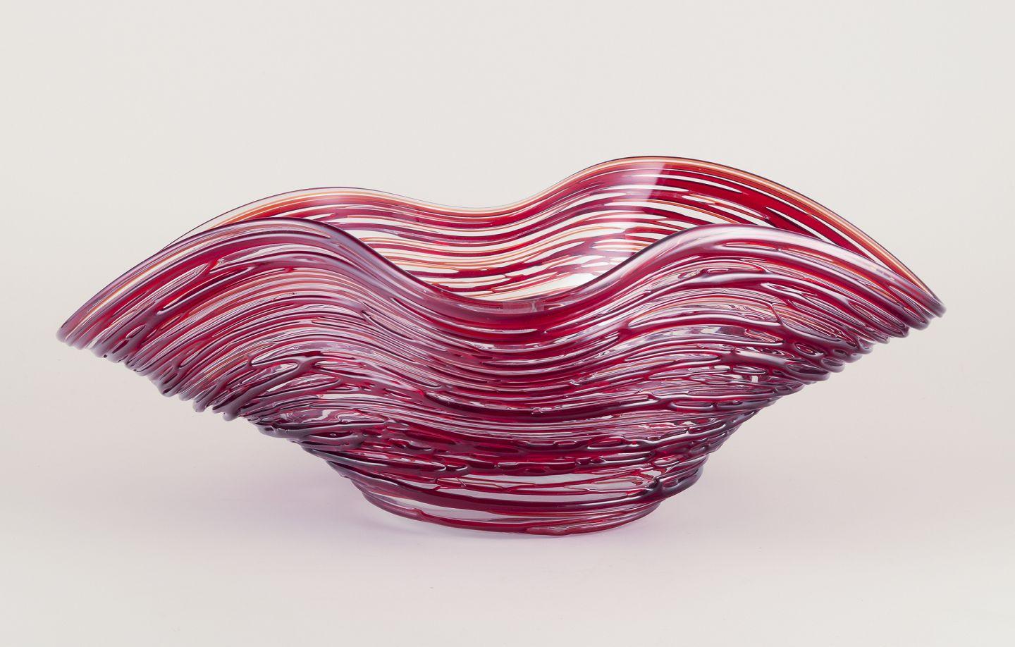 Los productos de segunda mano están exentos de derechos de importación para los clientes estadounidenses. 
Por lo tanto, no se aplicarán aranceles de importación a tu compra.

Enrico Cammozzo, Vetro Artistico Murano, Italia.
Cuenco único y colosal