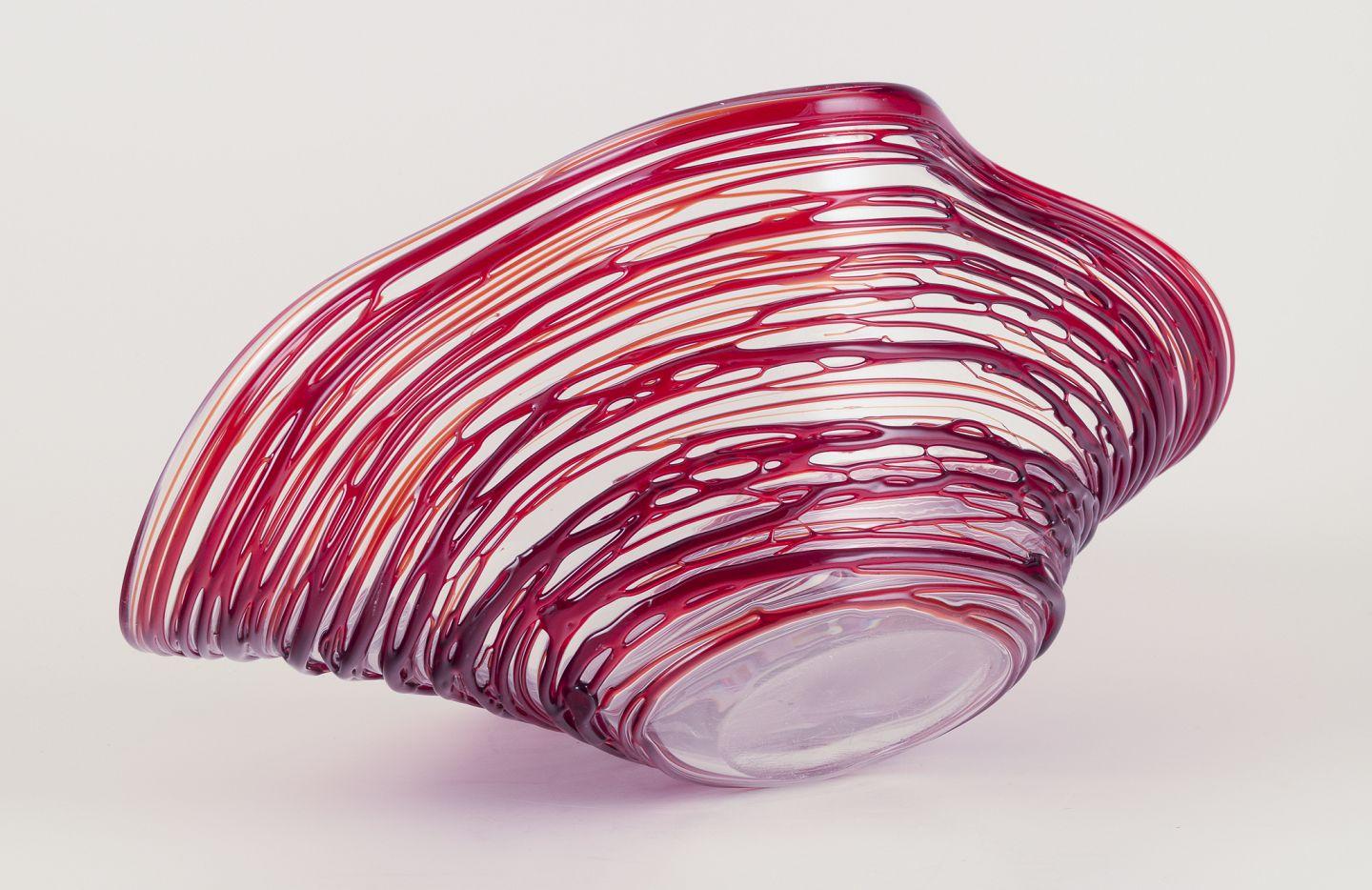Enrico Cammozzo, Vetro Artistico Murano. Cuenco único y colosal de vidrio artístico. en Excelente estado para la venta en Copenhagen, DK