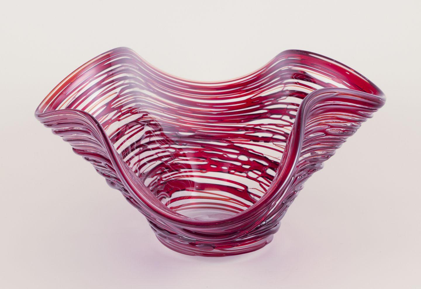 Enrico Cammozzo, Vetro Artistico Murano. Cuenco único y colosal de vidrio artístico. en venta 2