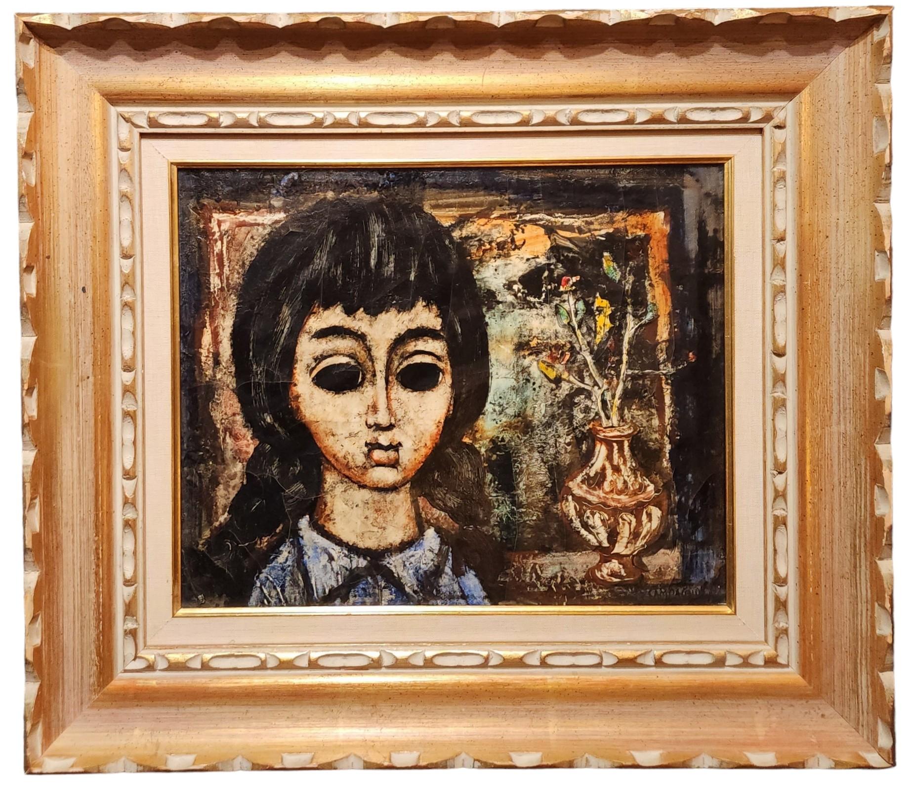 Retrato de chica, Naturaleza muerta, Moderno italiano 1