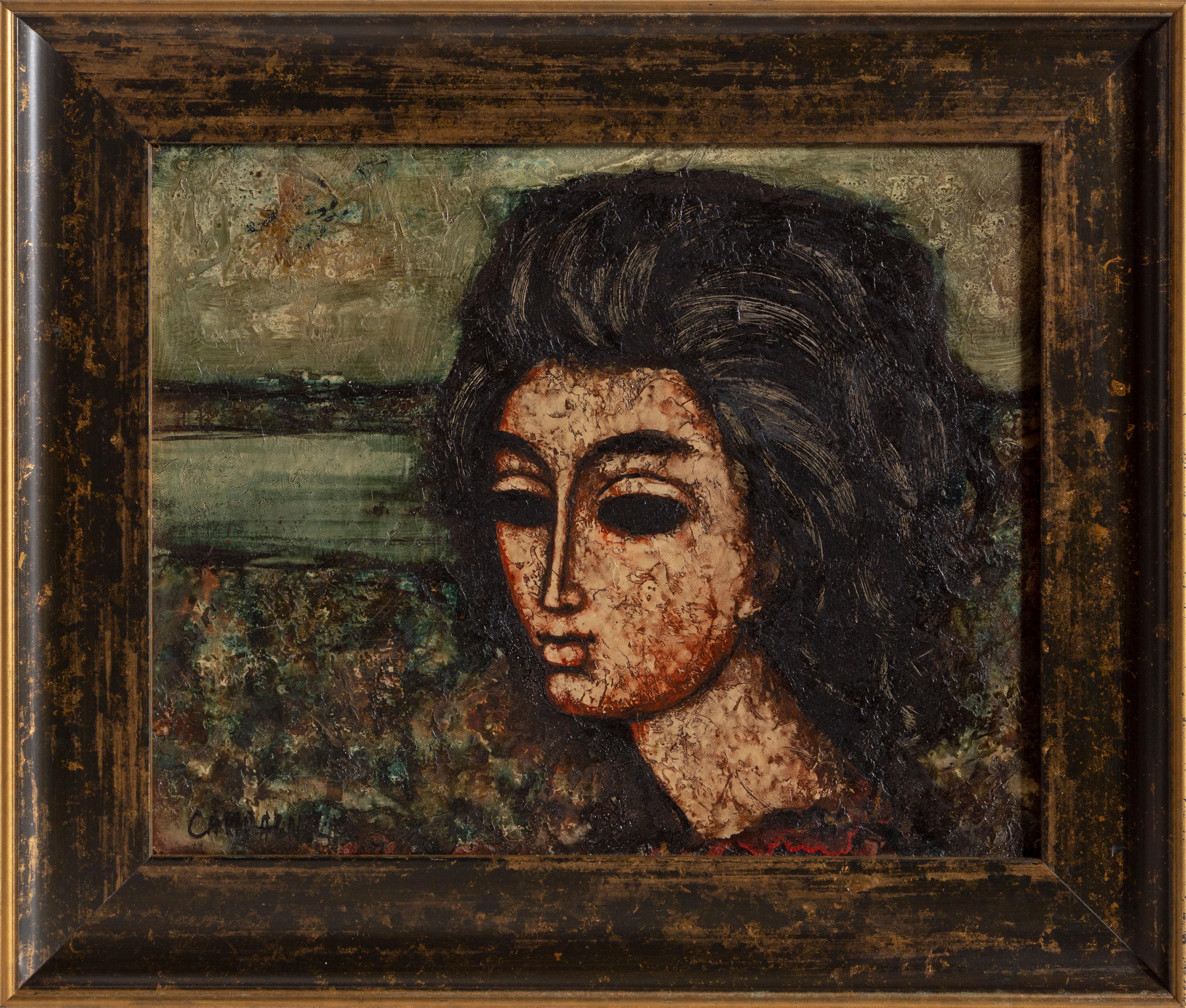 Enrico Campagnola Portrait Painting - Portrait of Diane