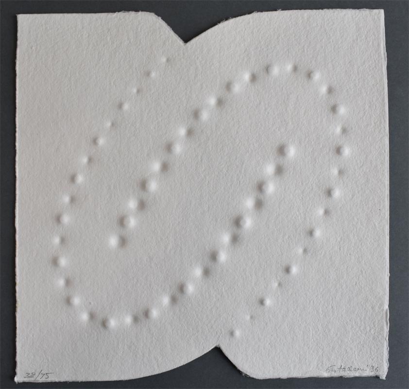 Composition III, from: Trous, 1996 - Print by Enrico Castellani