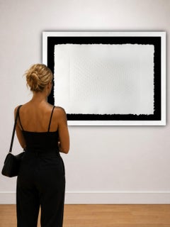 Enrico Castellani (1930 - 2017) - Superficie Bianca - Calcography on paper -1969