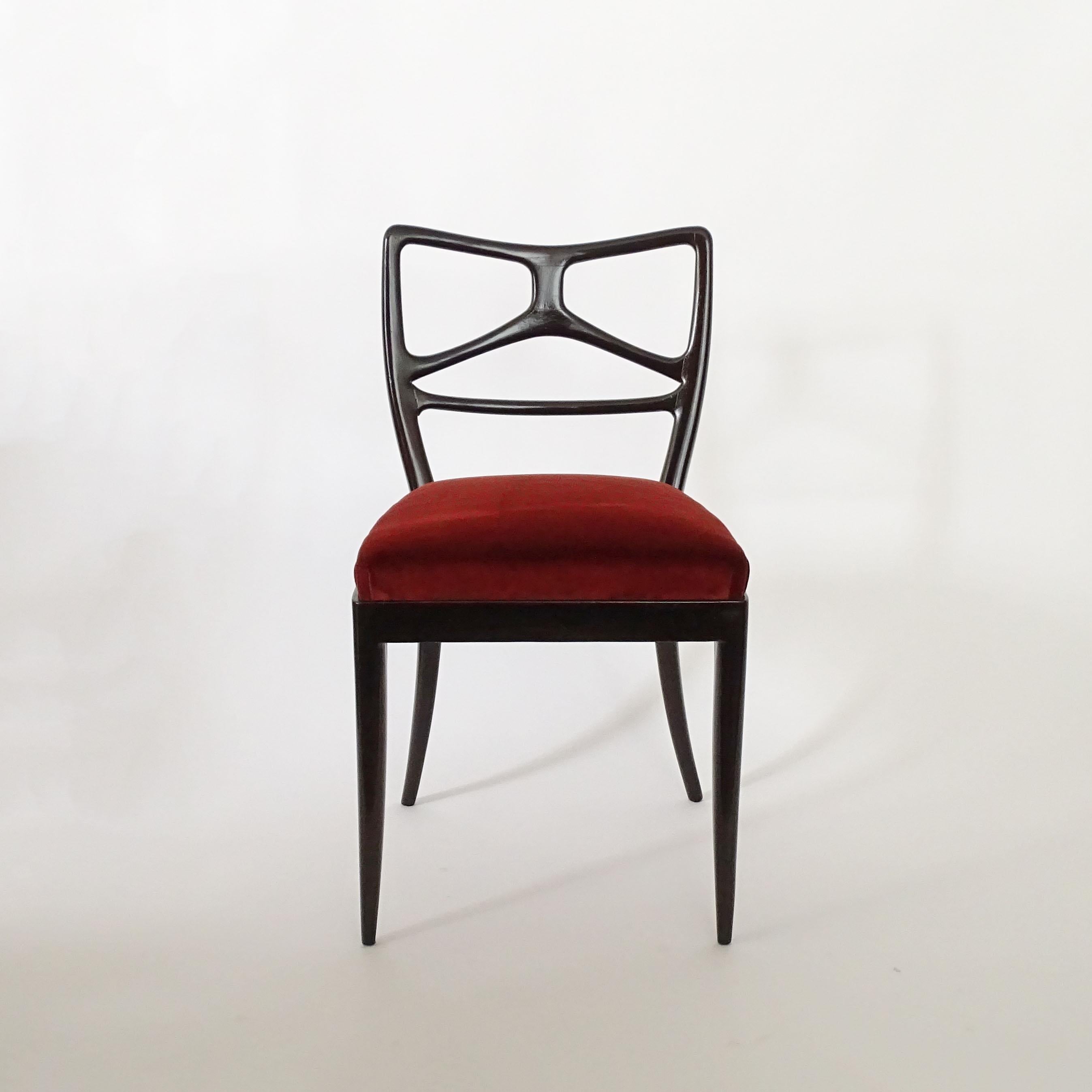 Set aus drei Stühlen von Enrico Ciuti, Italien, 1940er Jahre (Italienisch) im Angebot