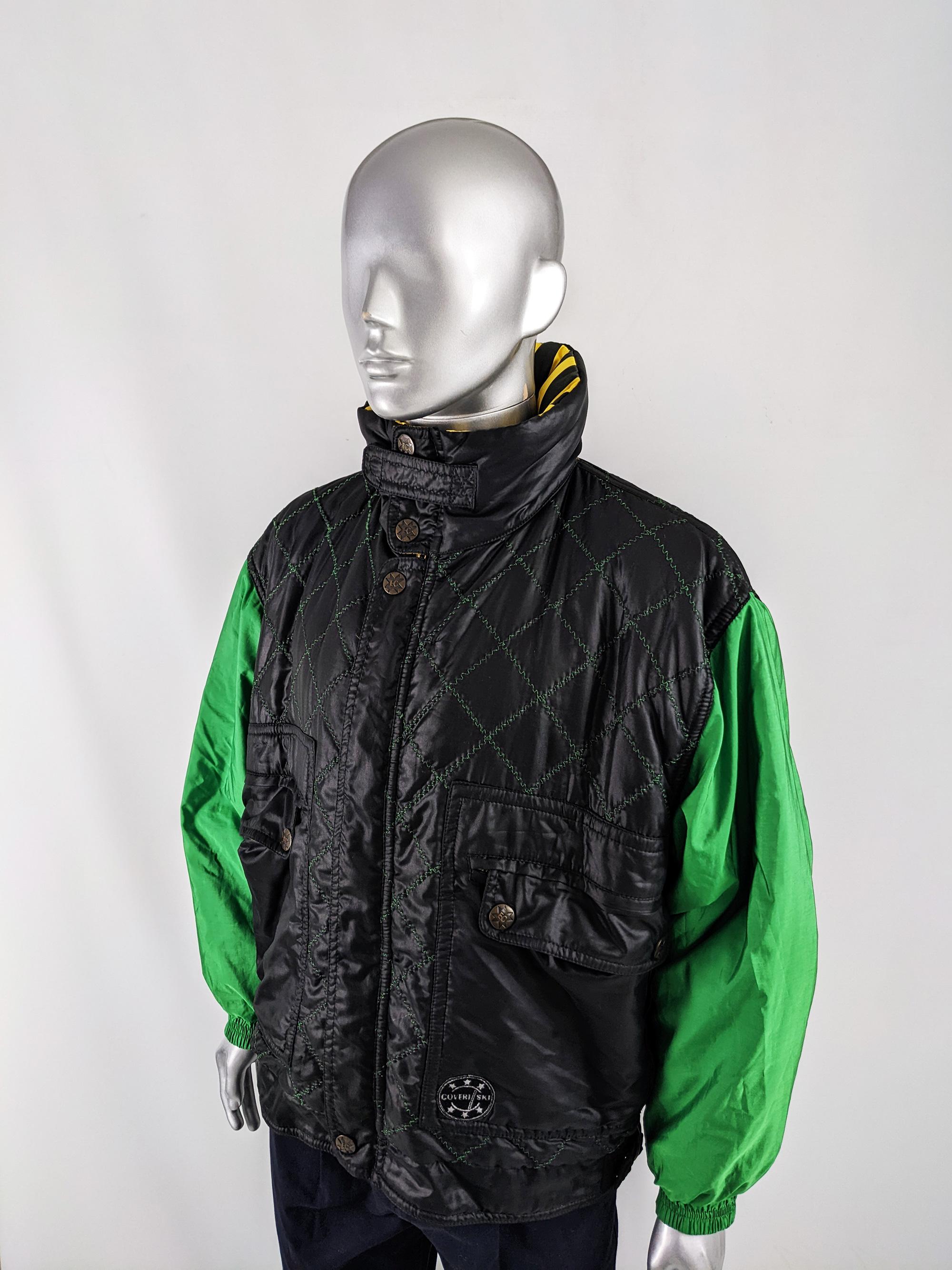 black puffer ski jacket