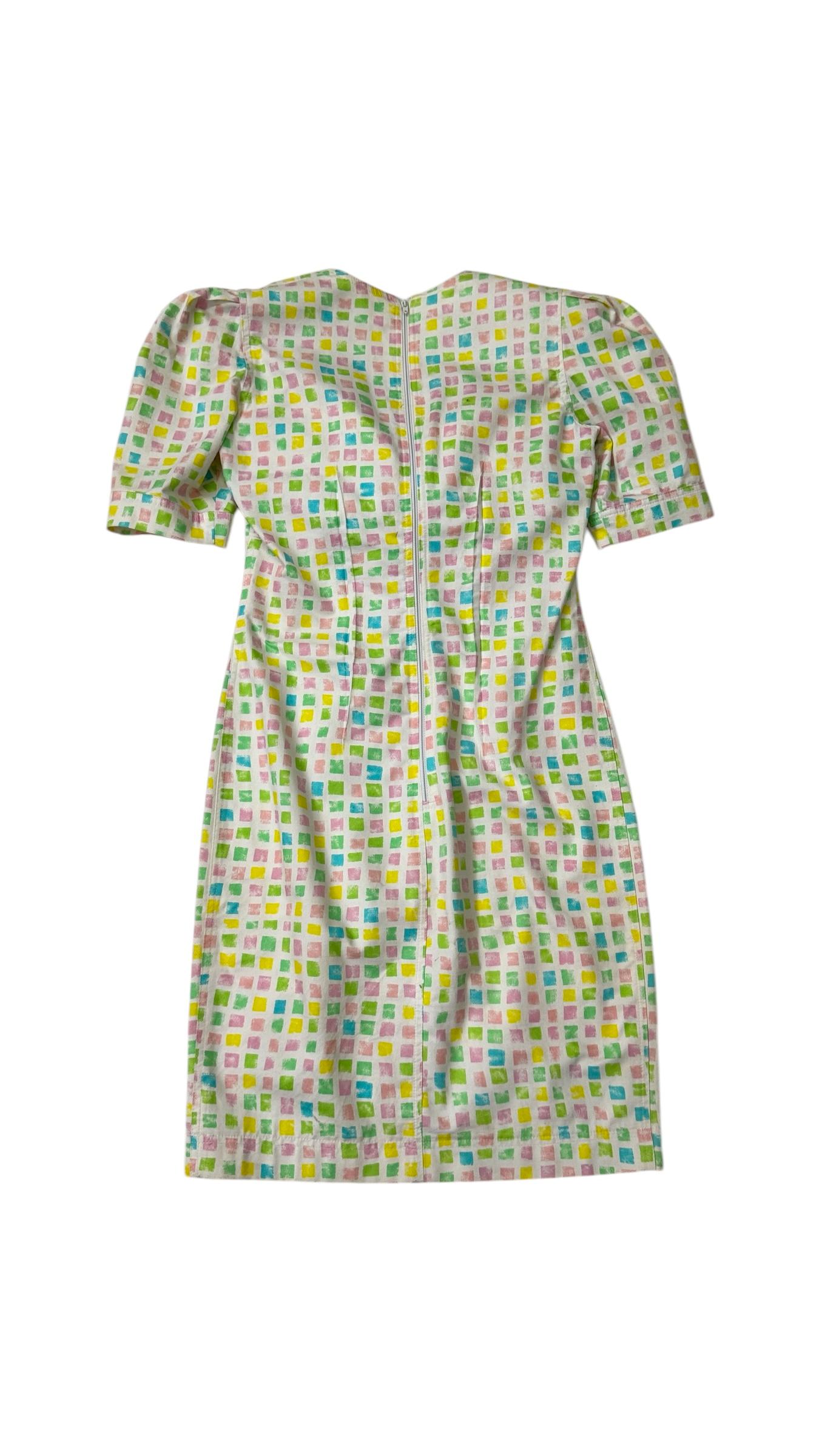 Enrico Coveri Boutique – Bustier Dress with Geometric Print in vendita 1