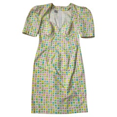 Enrico Coveri Boutique - Vestido corpiño con estampado geométrico