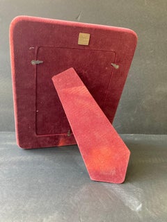 Enrico Coveri Luxury Sterling Silver Picture Frame with Inlaid Decoration Logo