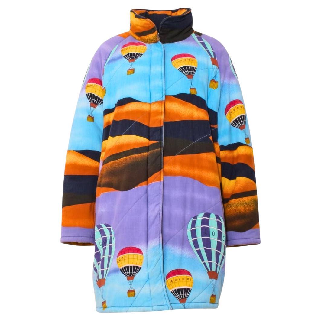 Enrico Coveri - Parka vintage con stampa a palloncini Pop Art in vendita