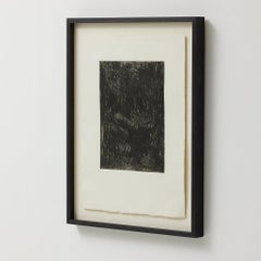 Enrico Della Torre, Black and White Abstract Composition, Engraving, 2016, Frame