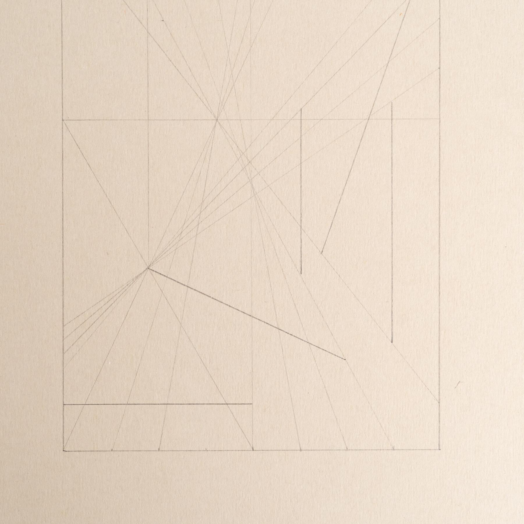 Postmoderno Enrico Della Torre Disegno geometrico astratto - Firmato in vendita