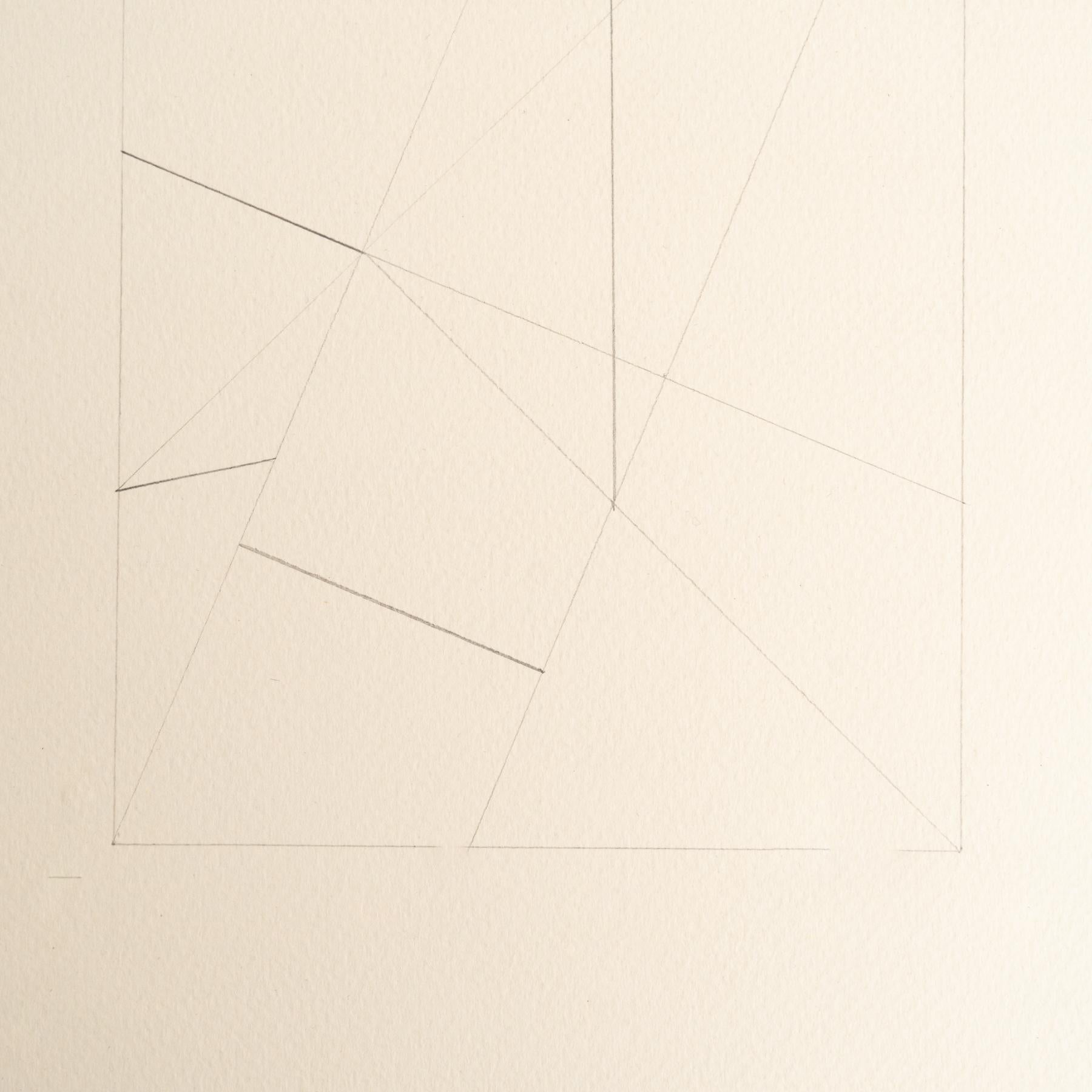 Postmoderno Enrico Della Torre Disegno geometrico astratto - Firmato in vendita