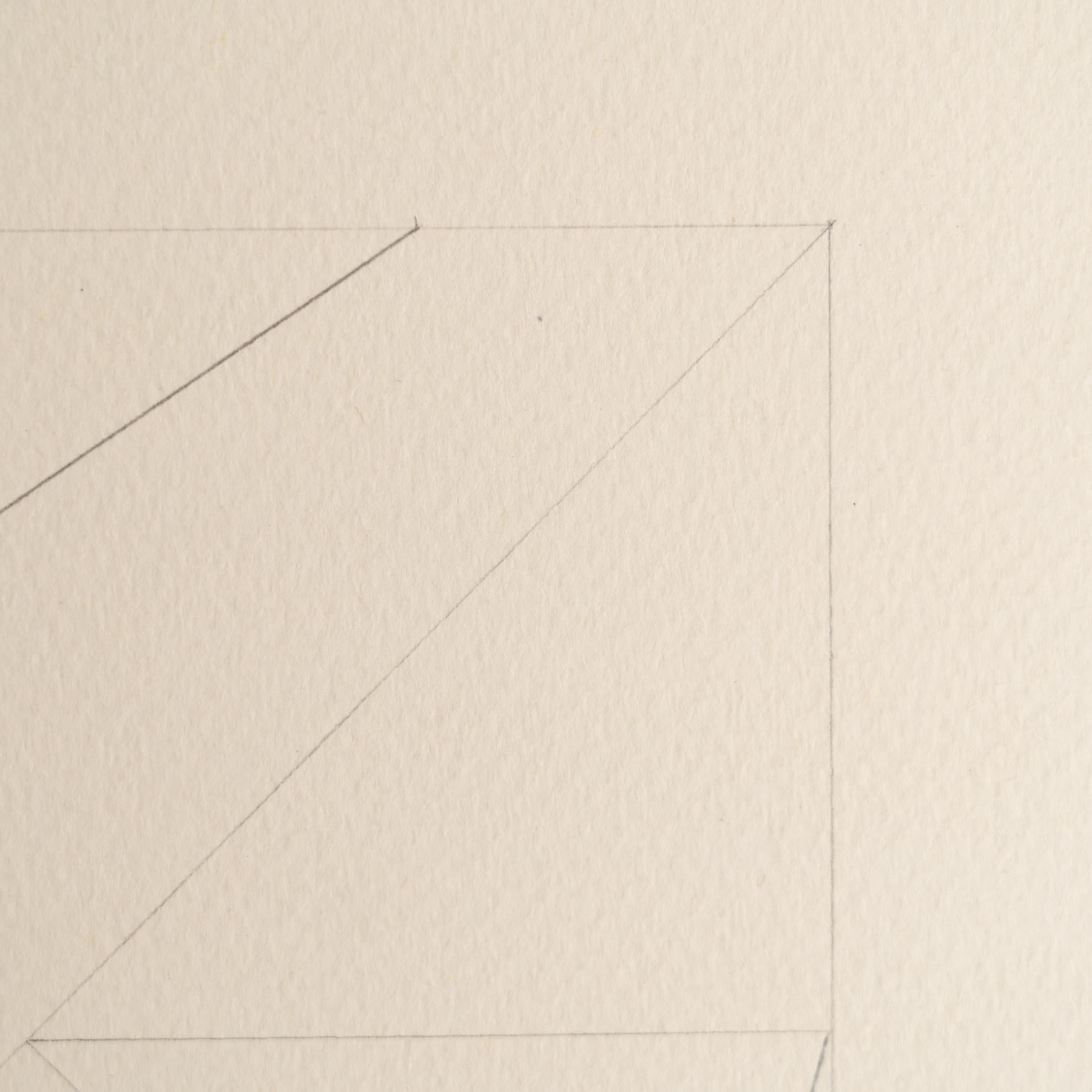 Enrico Della Torre Disegno geometrico astratto - Firmato In condizioni buone in vendita a Barcelona, Barcelona