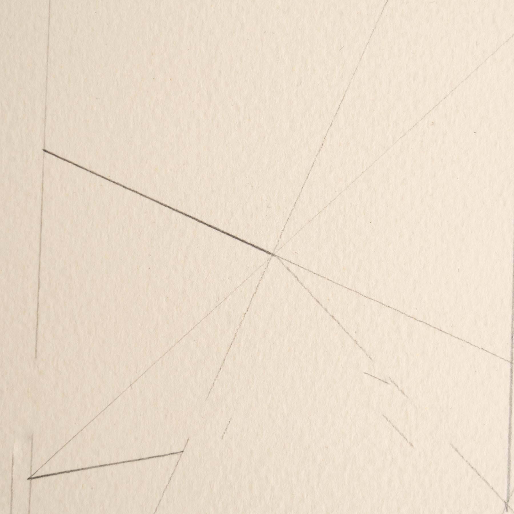Enrico Della Torre Disegno geometrico astratto - Firmato In condizioni buone in vendita a Barcelona, Barcelona