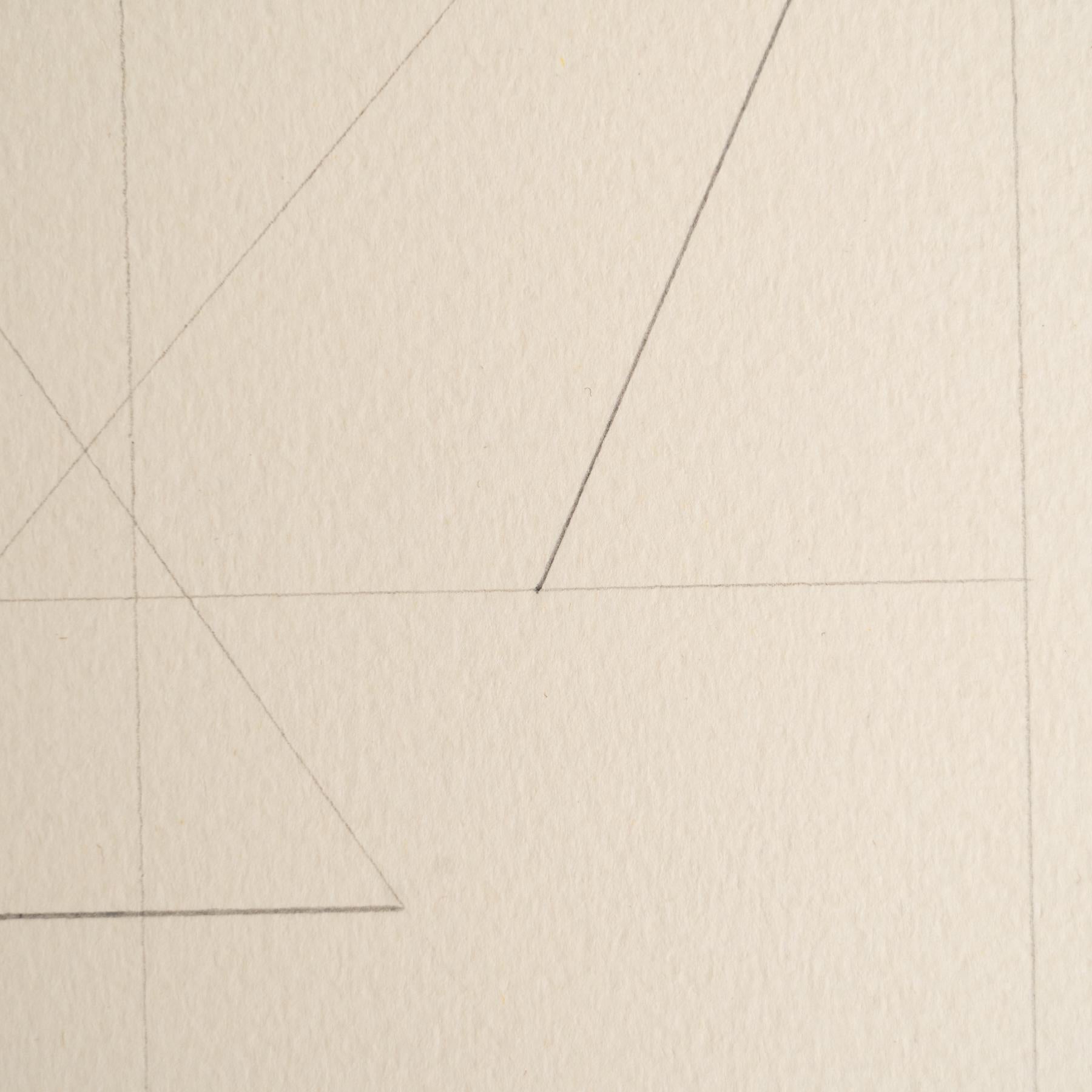 Enrico Della Torre Abstrakte Geometrische Zeichnung - Signiert (21. Jahrhundert und zeitgenössisch) im Angebot