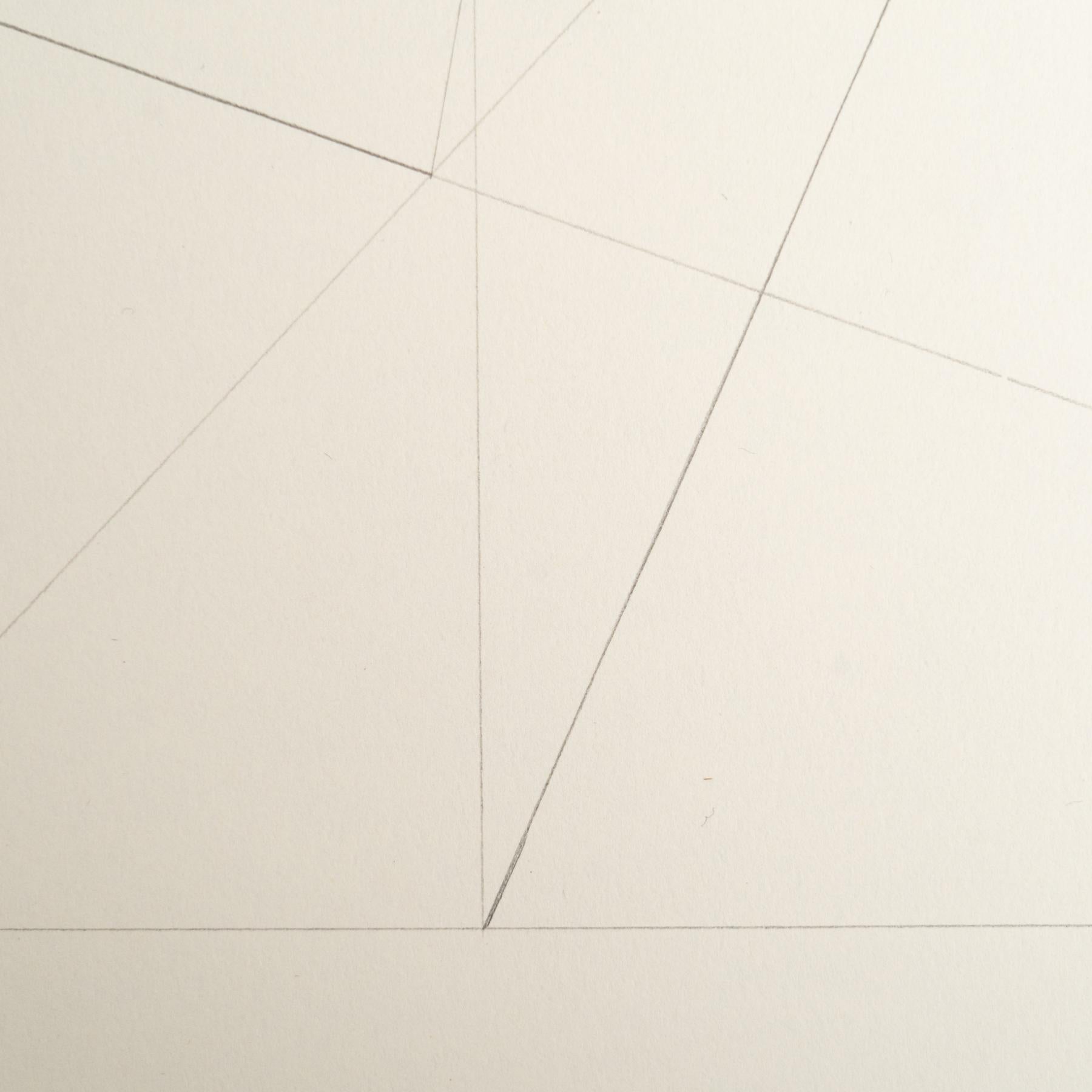 Enrico Della Torre Abstrakte Geometrische Zeichnung - Signiert (21. Jahrhundert und zeitgenössisch) im Angebot