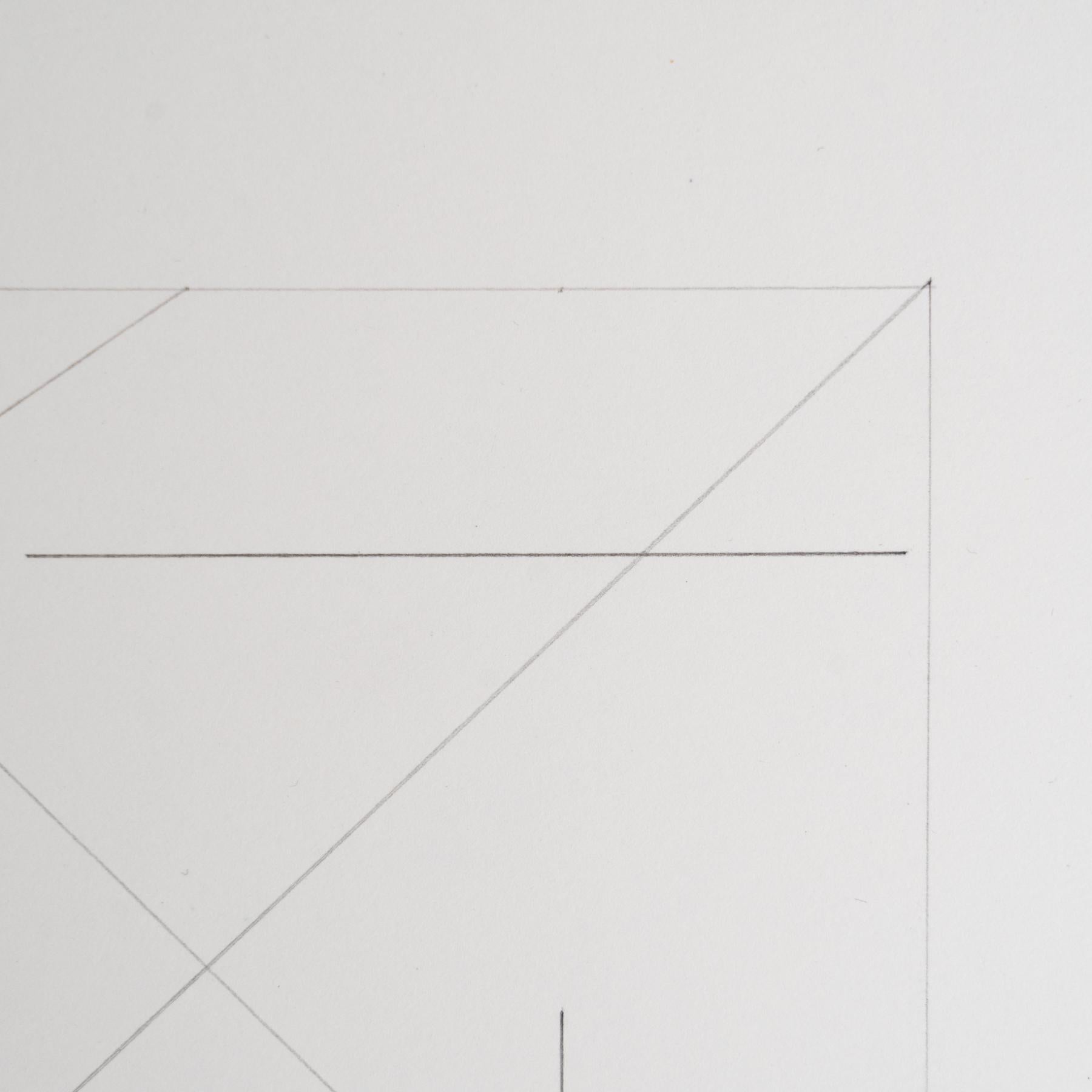 Enrico Della Torre Abstrakte Geometrische Zeichnung - Signiert (21. Jahrhundert und zeitgenössisch) im Angebot