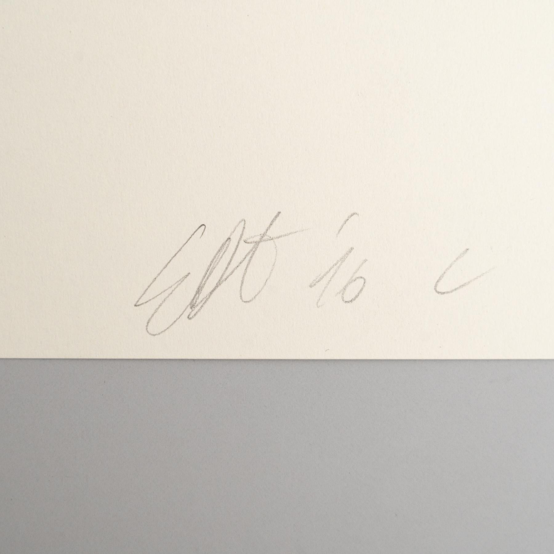 Enrico Della Torre Abstract Geometric Drawing – Signed For Sale 1