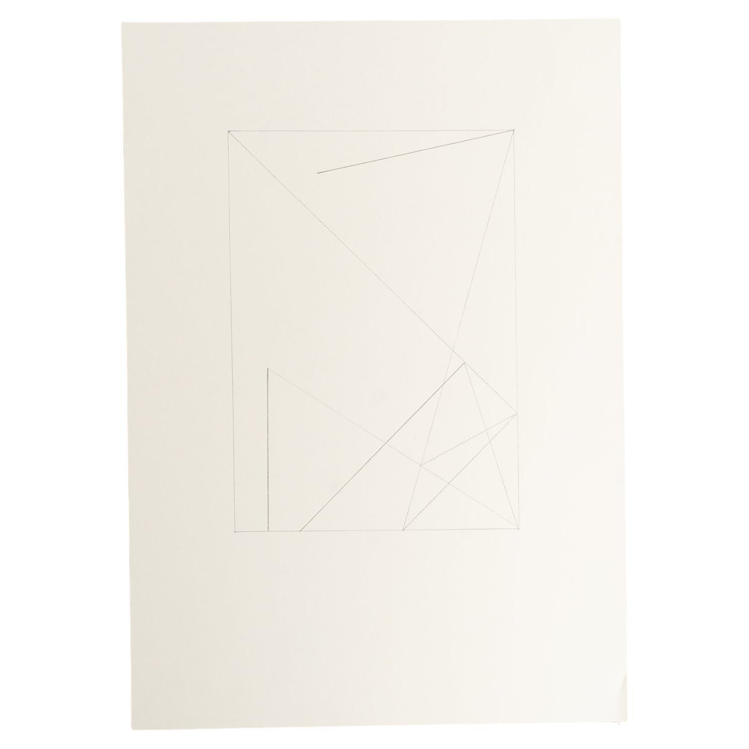 Enrico Della Torre Disegno geometrico astratto - Firmato