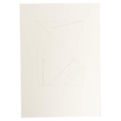 Enrico Della Torre Abstrakte Geometrische Zeichnung - Signiert