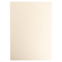 Enrico Della Torre Abstrakte Geometrische Zeichnung - Signiert