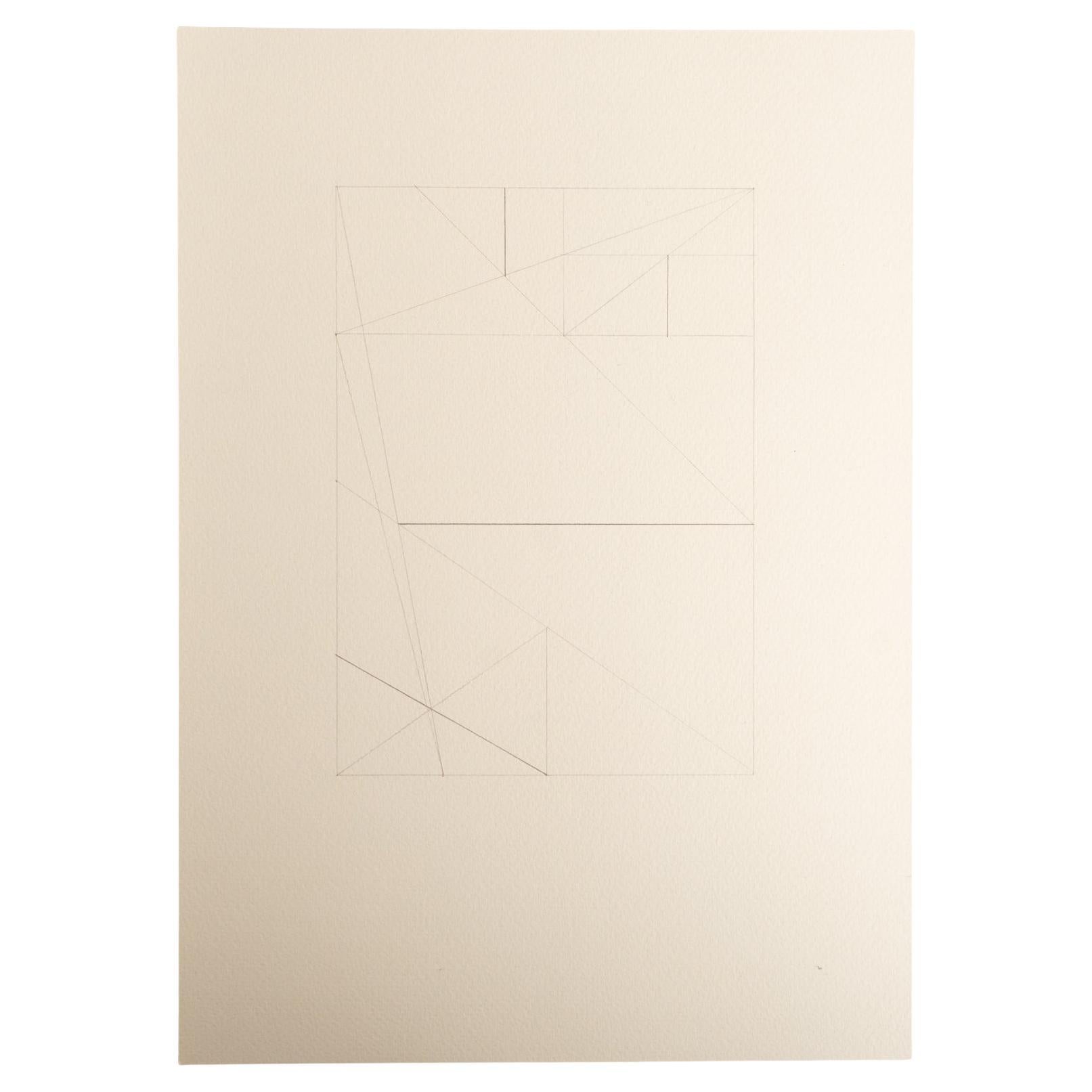 Enrico Della Torre Abstract Geometric Drawing – Signed