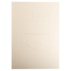 Enrico Della Torre Abstrakte Geometrische Zeichnung - Signiert