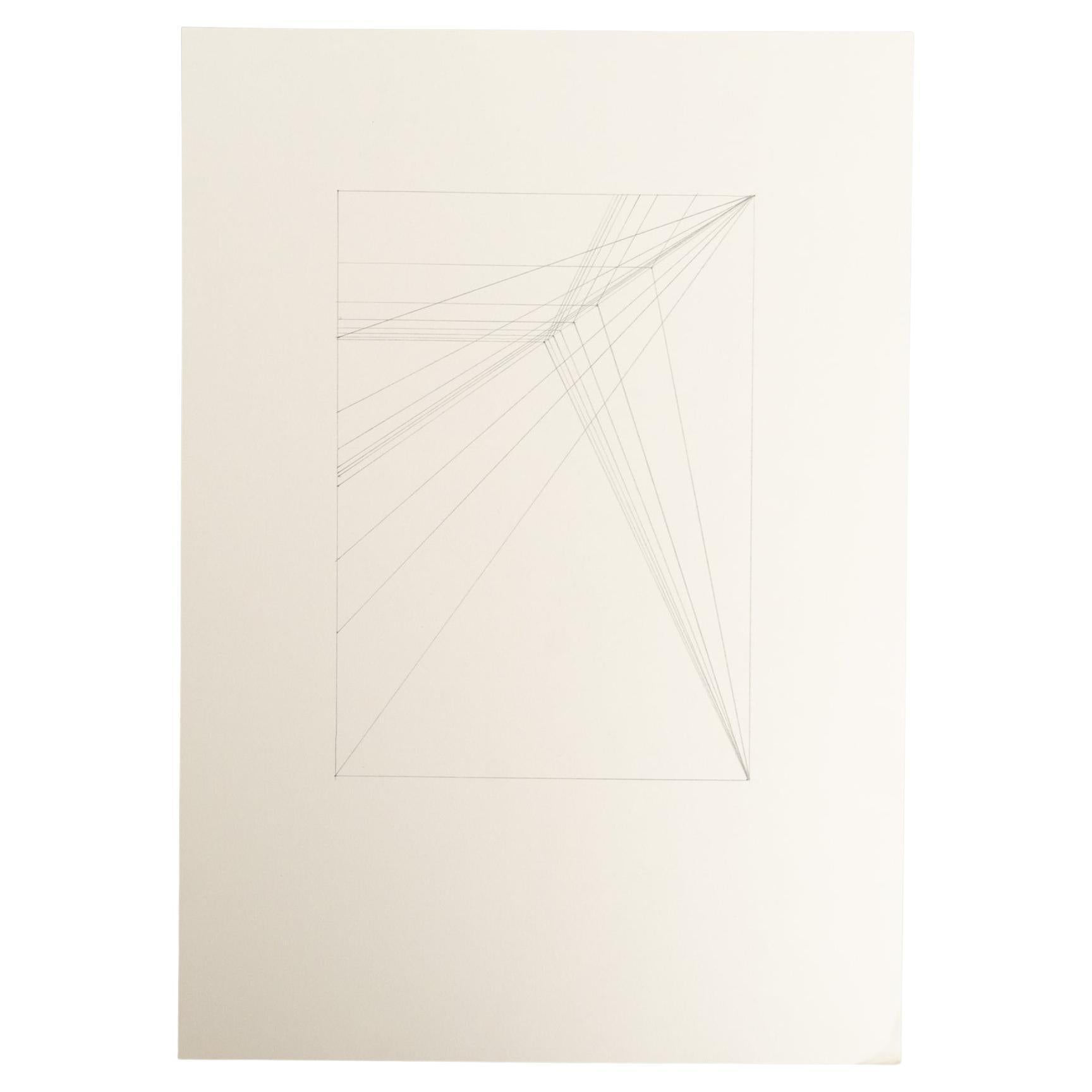 Enrico Della Torre Disegno geometrico astratto - Firmato