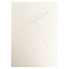 Enrico Della Torre Abstrakte Geometrische Zeichnung - Signiert