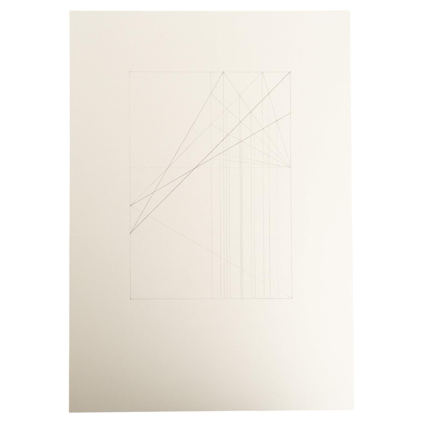 Enrico Della Torre Disegno geometrico astratto - Firmato