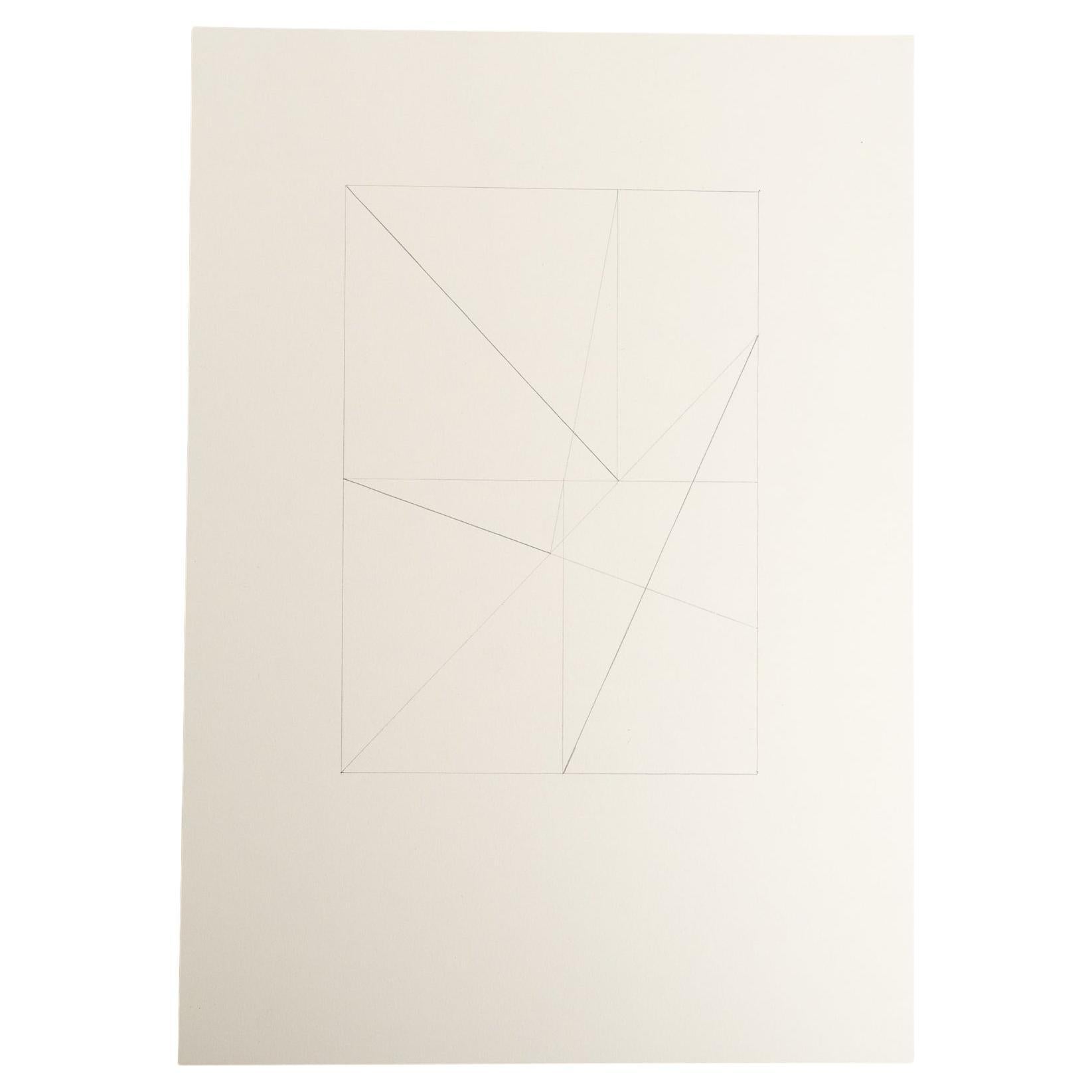 Enrico Della Torre Disegno geometrico astratto - Firmato