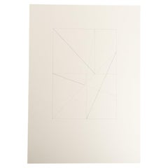 Enrico Della Torre Abstrakte Geometrische Zeichnung - Signiert