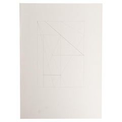 Enrico Della Torre Abstrakte Geometrische Zeichnung - Signiert