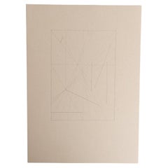 Enrico Della Torre Dessin géométrique abstrait - Signé