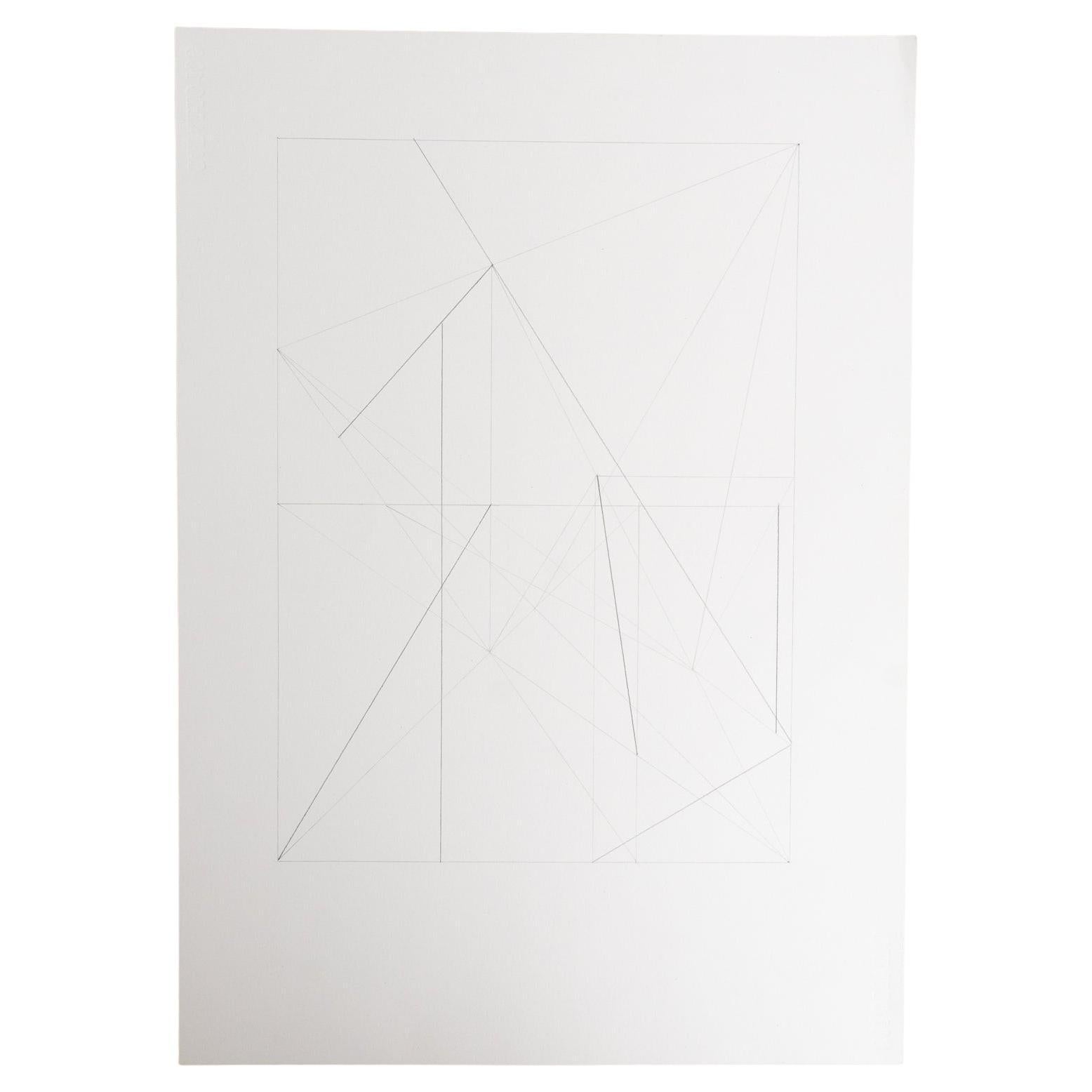 Enrico Della Torre Disegno geometrico astratto - Firmato