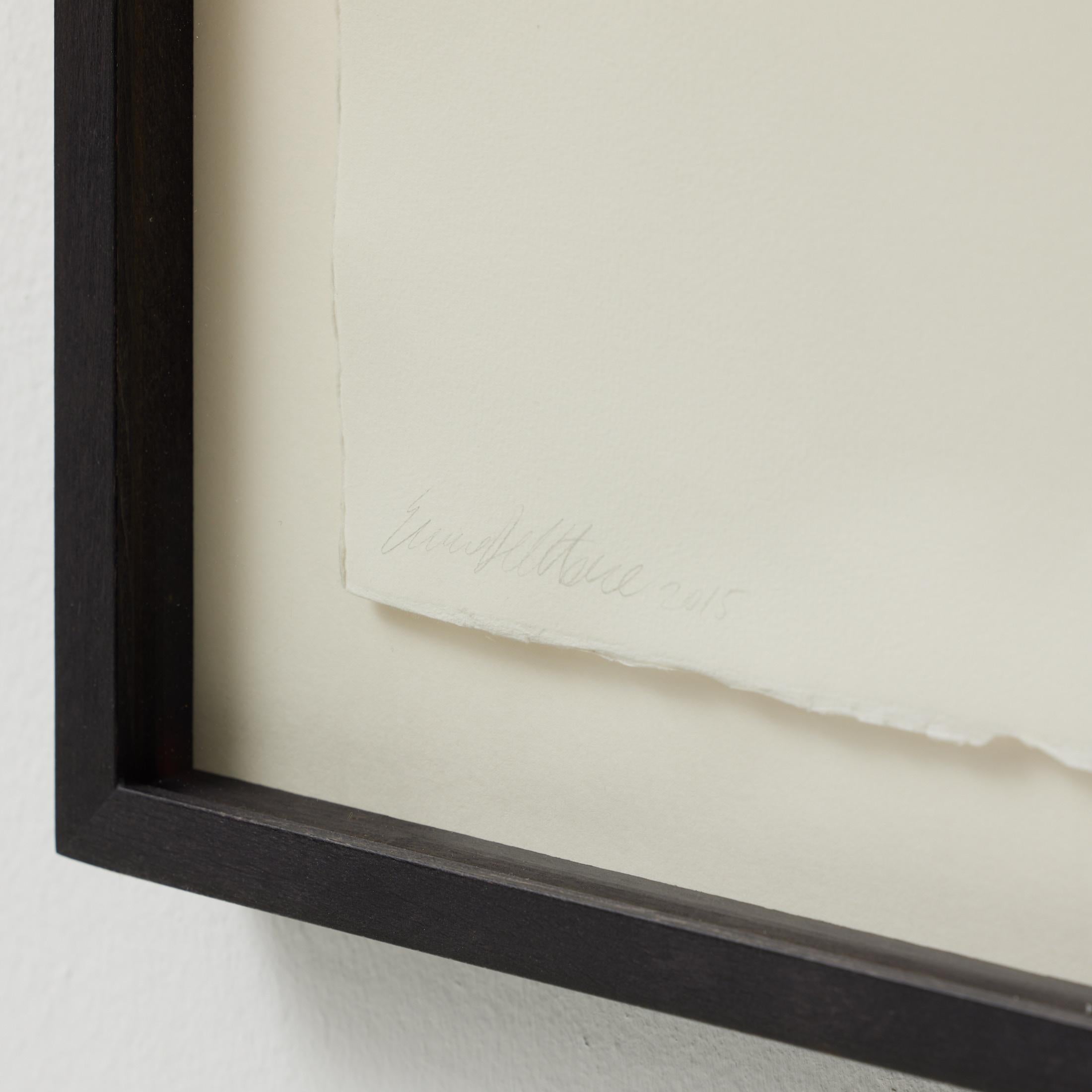 Enrico Della Torre Schwarz-Weiß-Abstrakte gerahmte Gravur in Schwarz und Weiß im Angebot 2