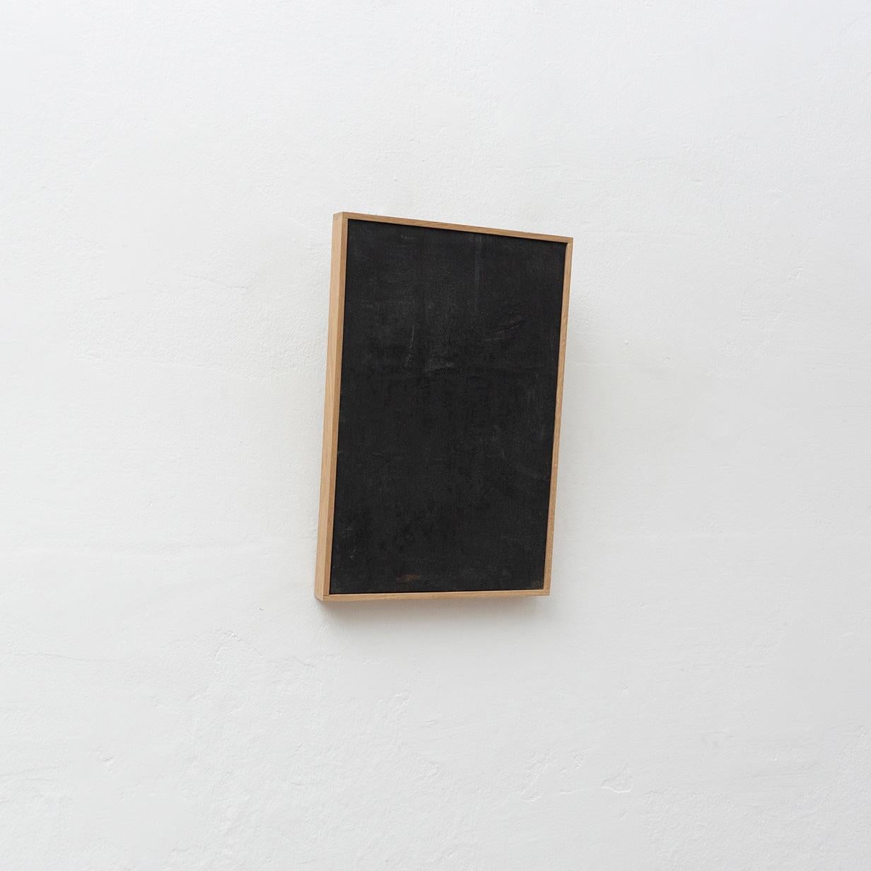 Post-Modern Enrico Della Torre Black Painting