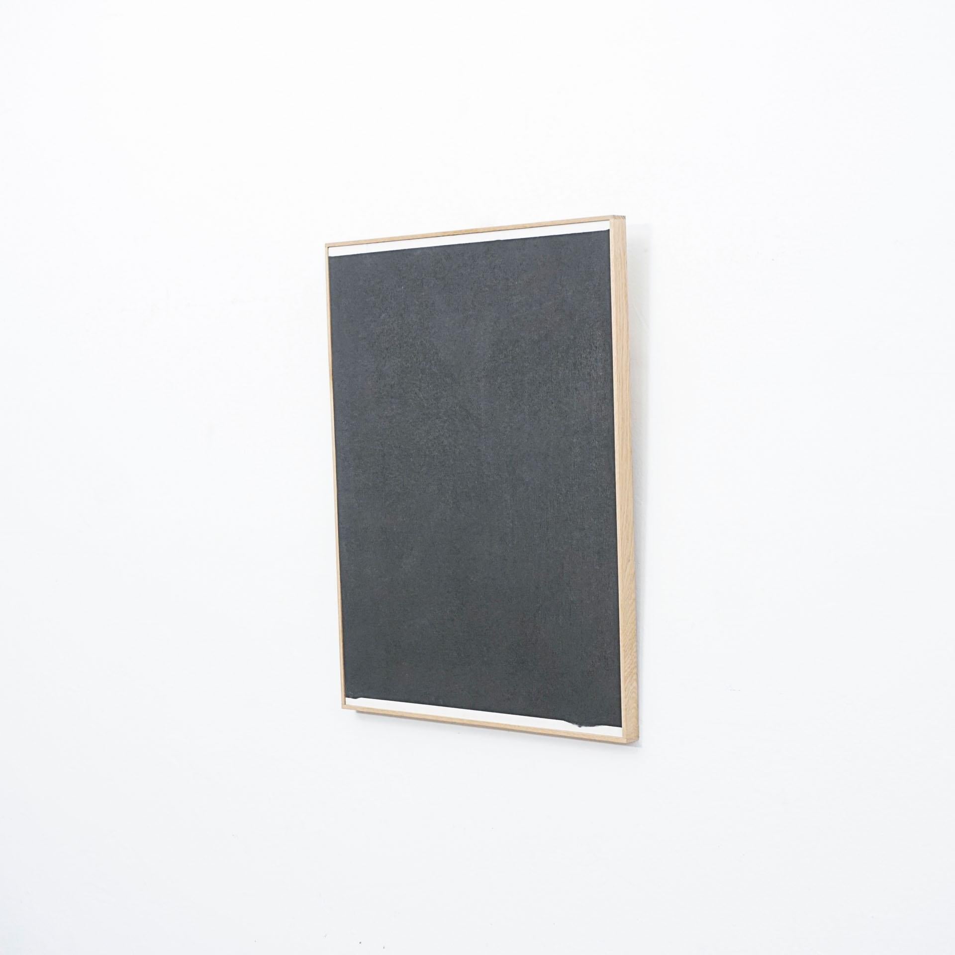 Post-Modern Enrico Della Torre Black Painting For Sale