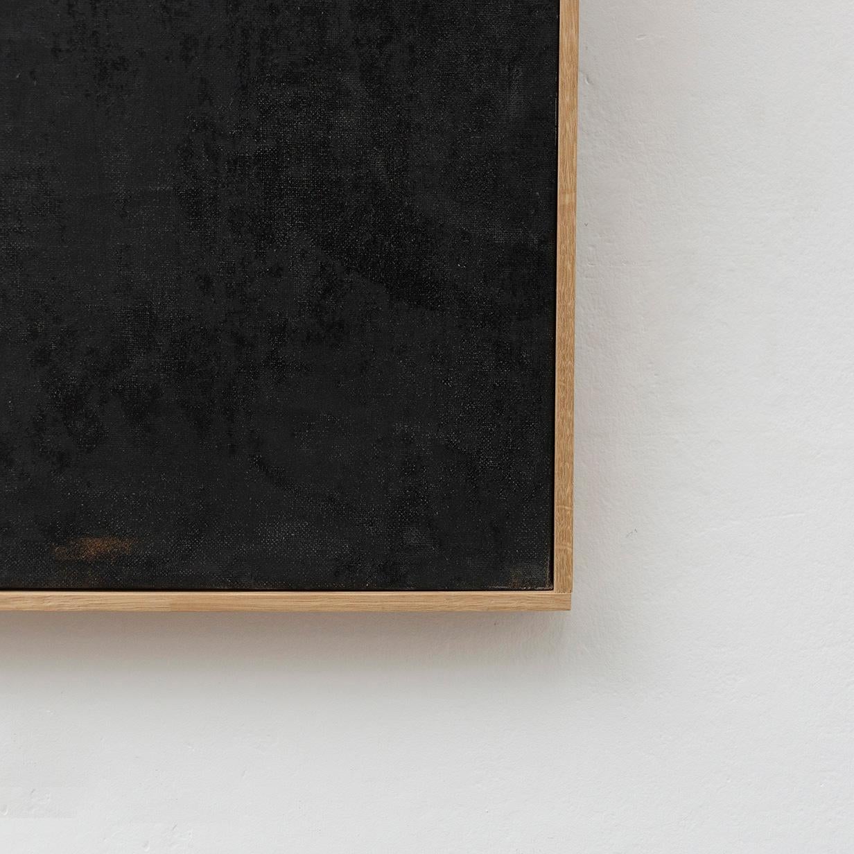 Contemporary Enrico Della Torre Black Painting