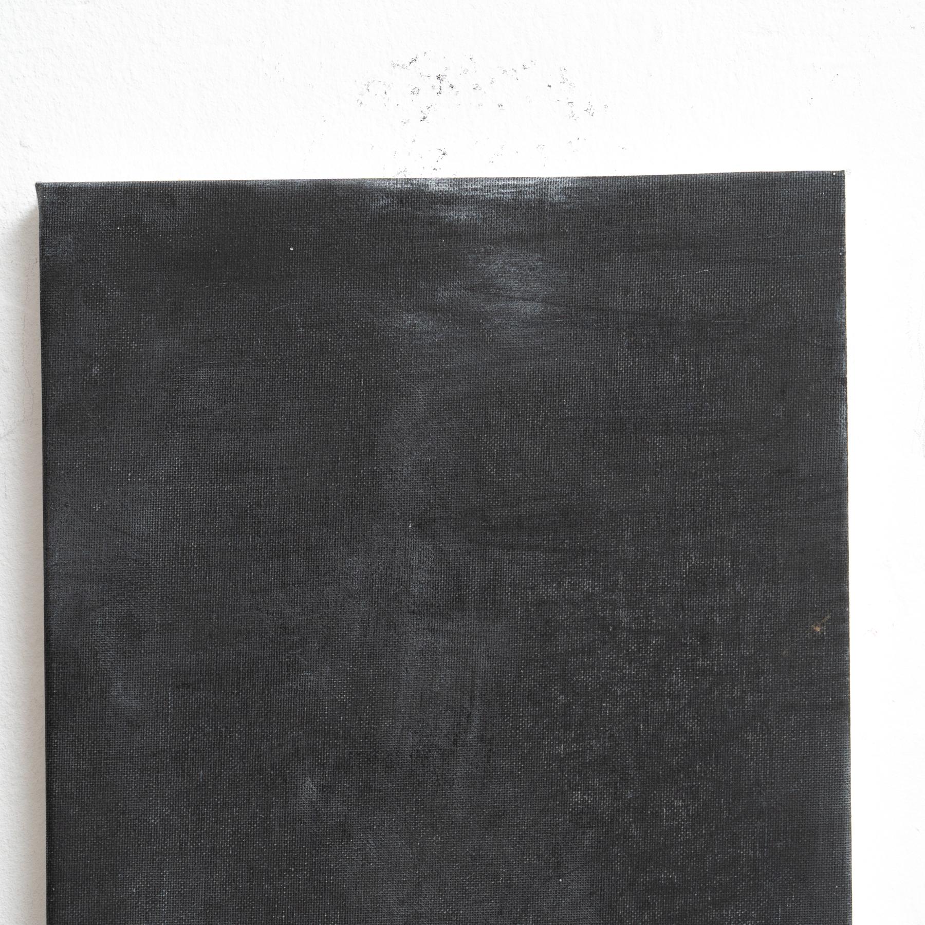 Enrico Della Torre Arte contemporanea Pittura nera su tela in vendita 4
