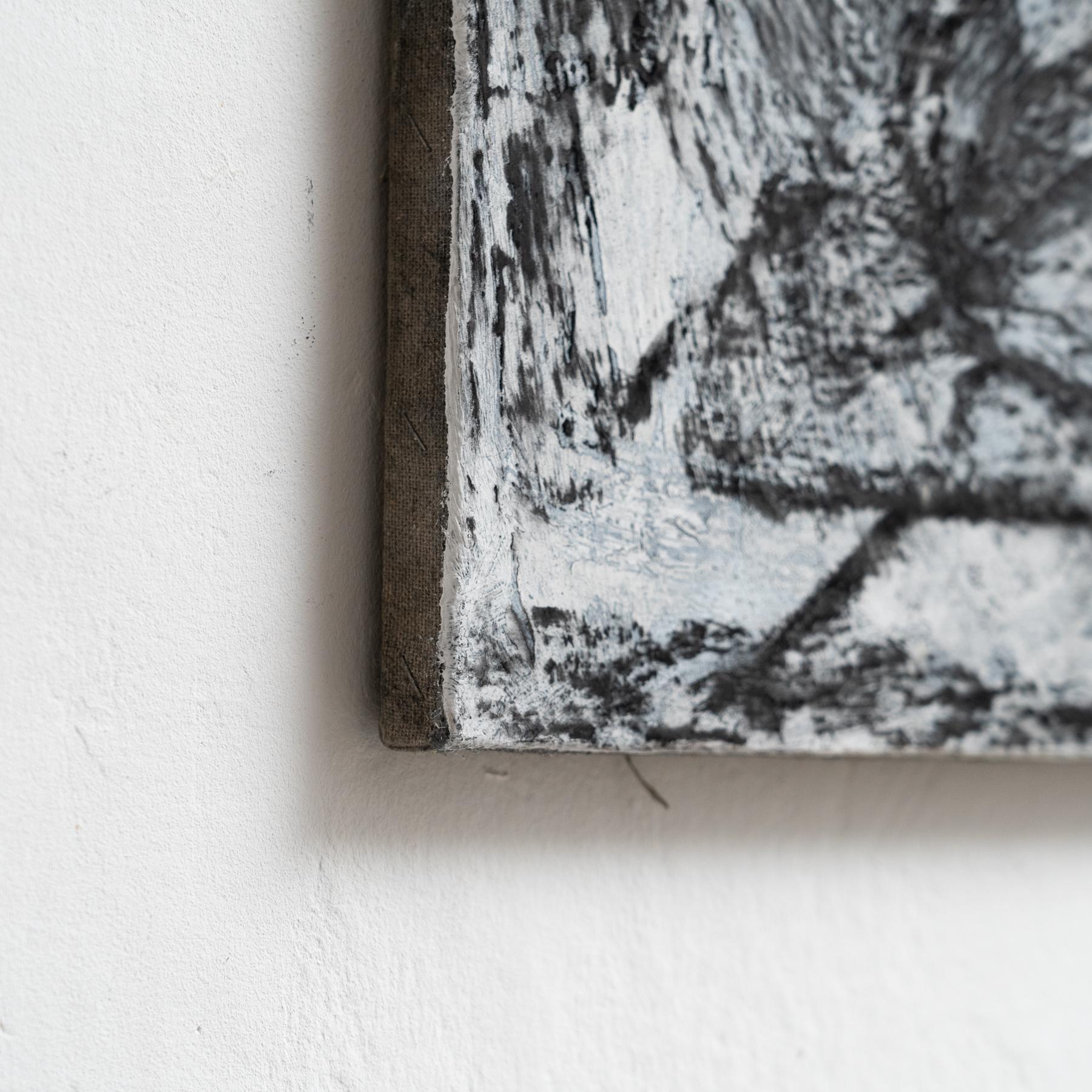Enrico Della Torre Arte contemporanea Pittura nera su tela in vendita 4
