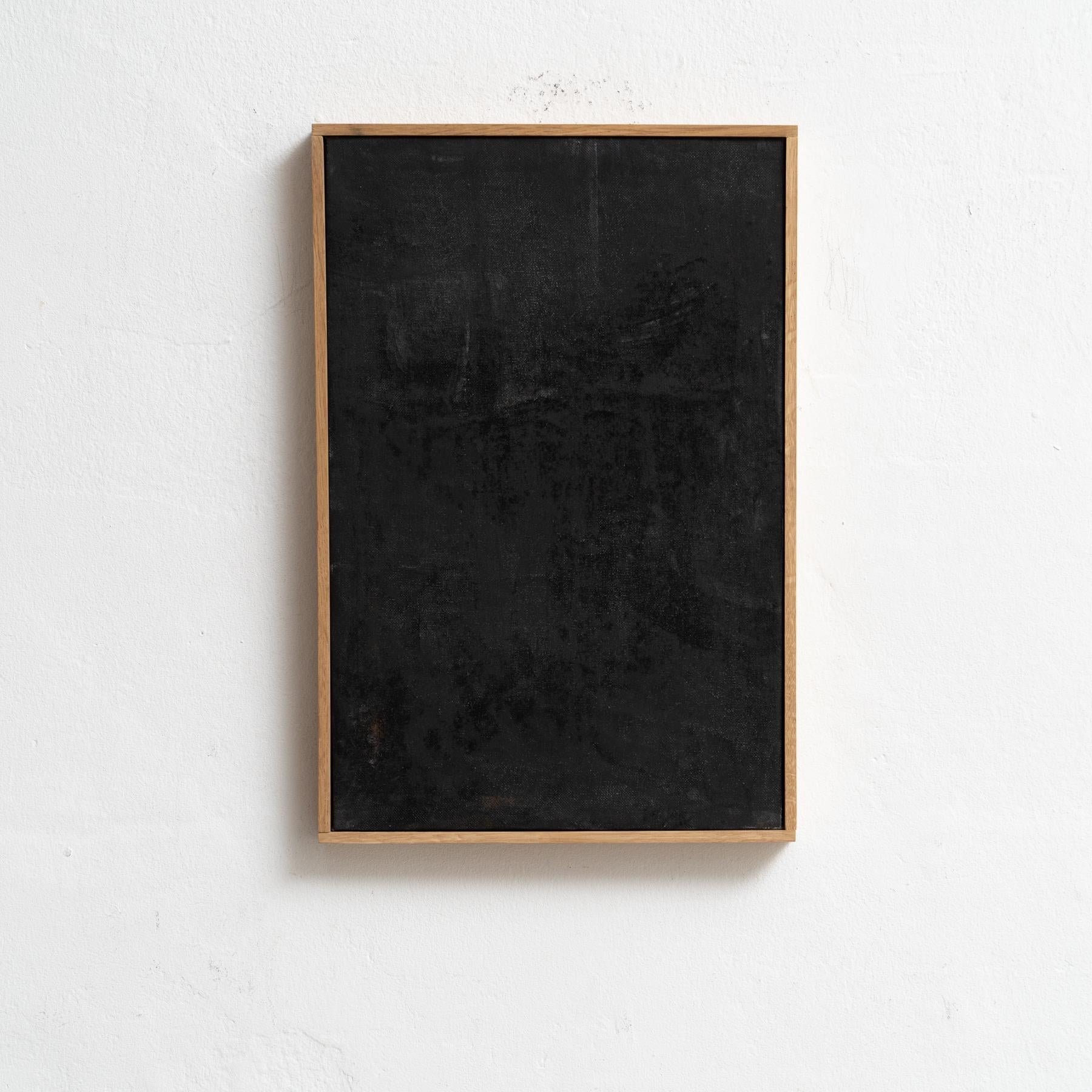 Painting in charcoal on canvas made by Enrico Dellatorre.

The expressive vision of Enrico is an exploration of space in the painting, an attempt to bring to the limits its capacity to be occupied with elements. His artworks are born from geometric