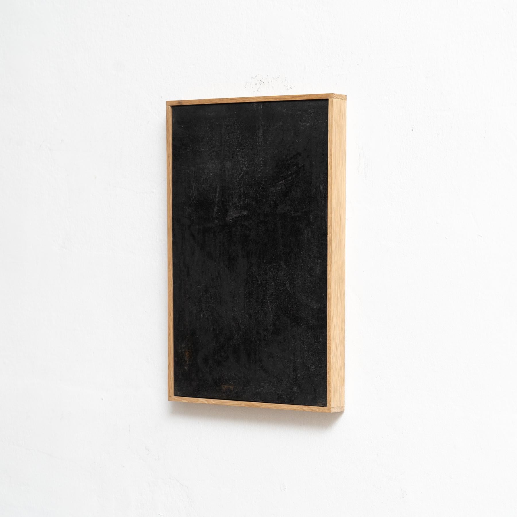 Enrico Della Torre Zeitgenössische Kunst Schwarzes Gemälde auf Leinwand (Spanisch) im Angebot