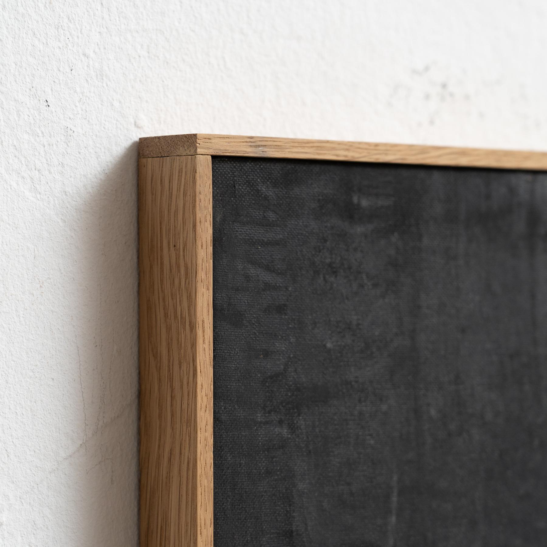 Enrico Della Torre Zeitgenössische Kunst Schwarzes Gemälde auf Leinwand im Angebot 1