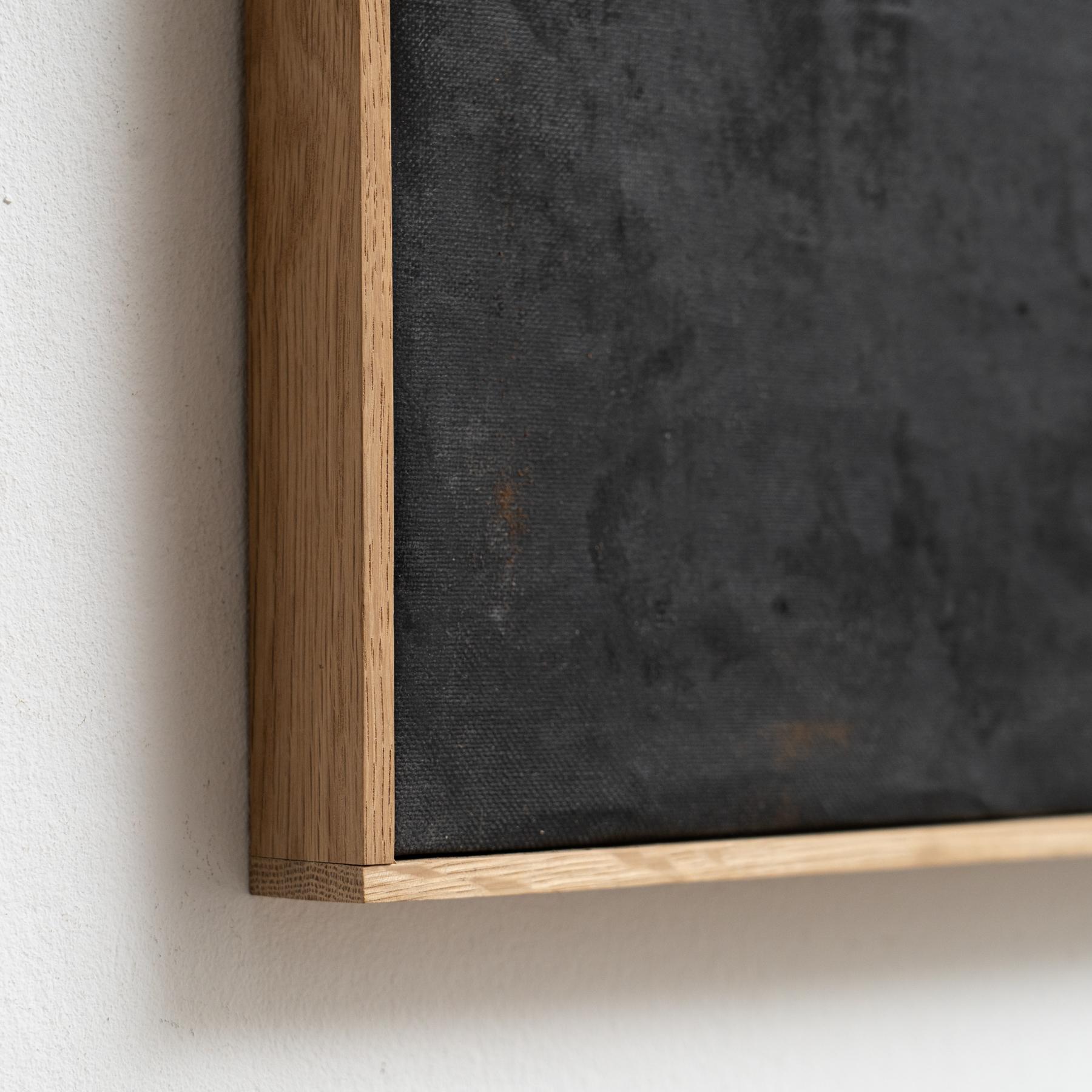 Enrico Della Torre Zeitgenössische Kunst Schwarzes Gemälde auf Leinwand im Angebot 2