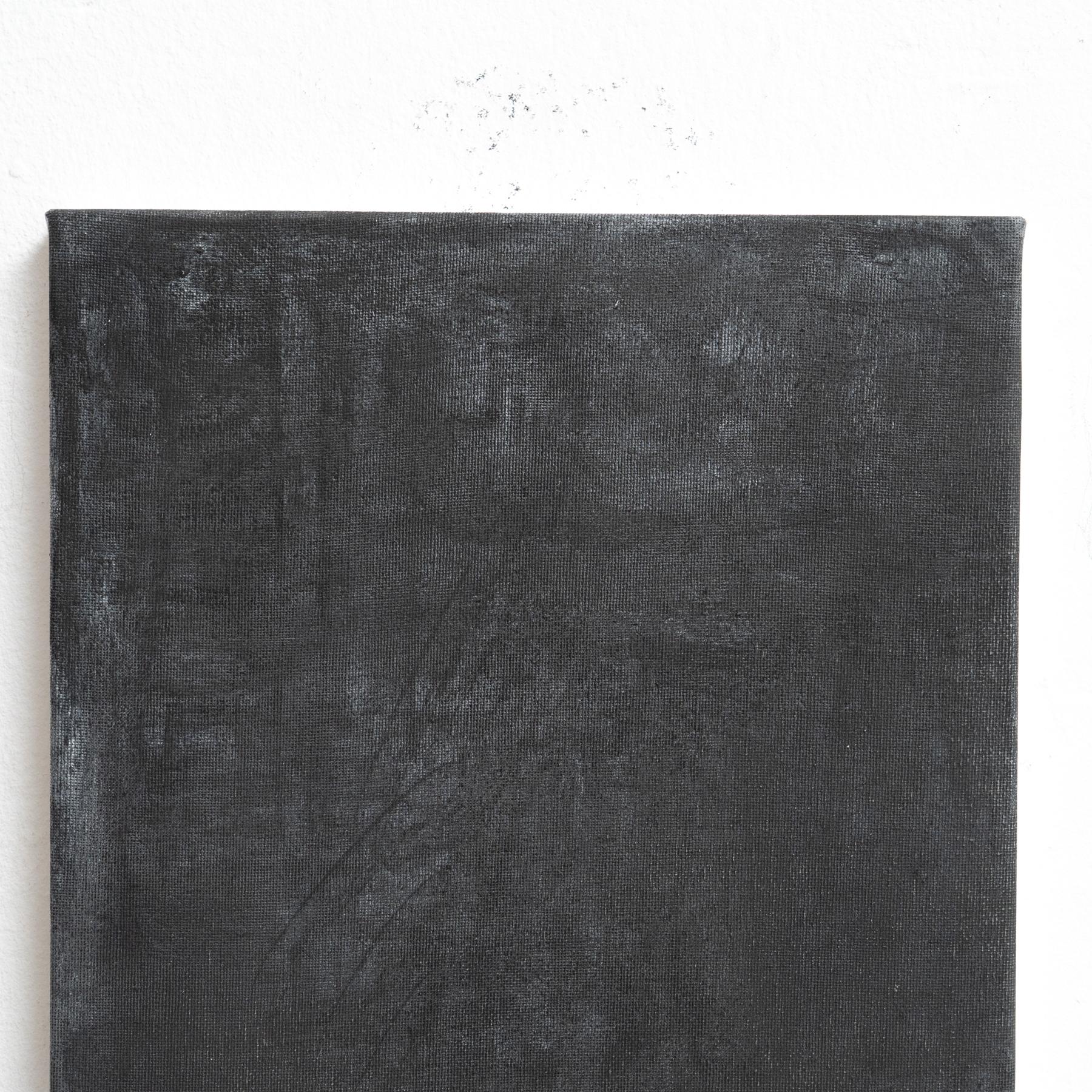 Enrico Della Torre Arte contemporanea Pittura nera su tela in vendita 2