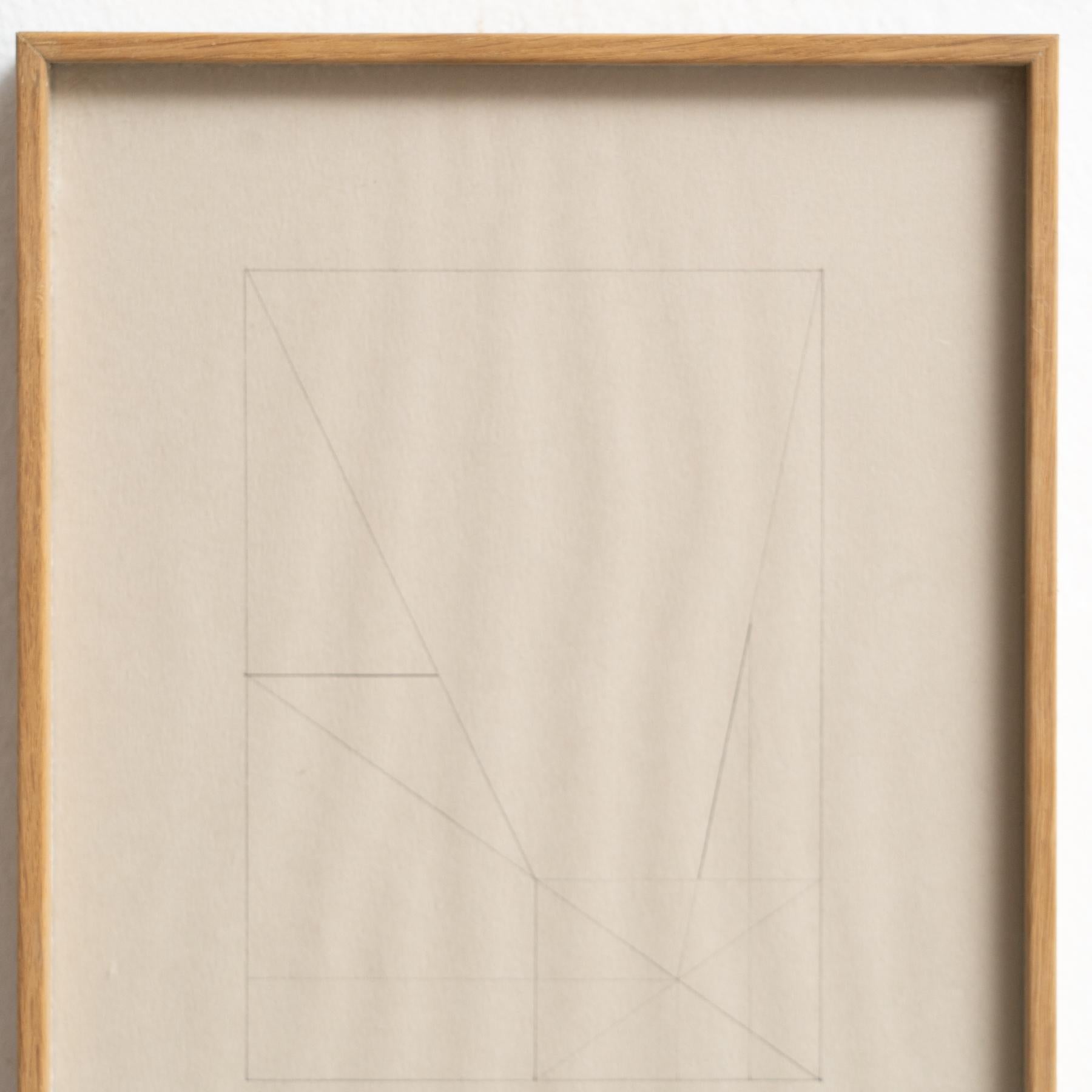 Gerahmte Zeichnung von Enrico Della Torre, 2016 im Angebot 3
