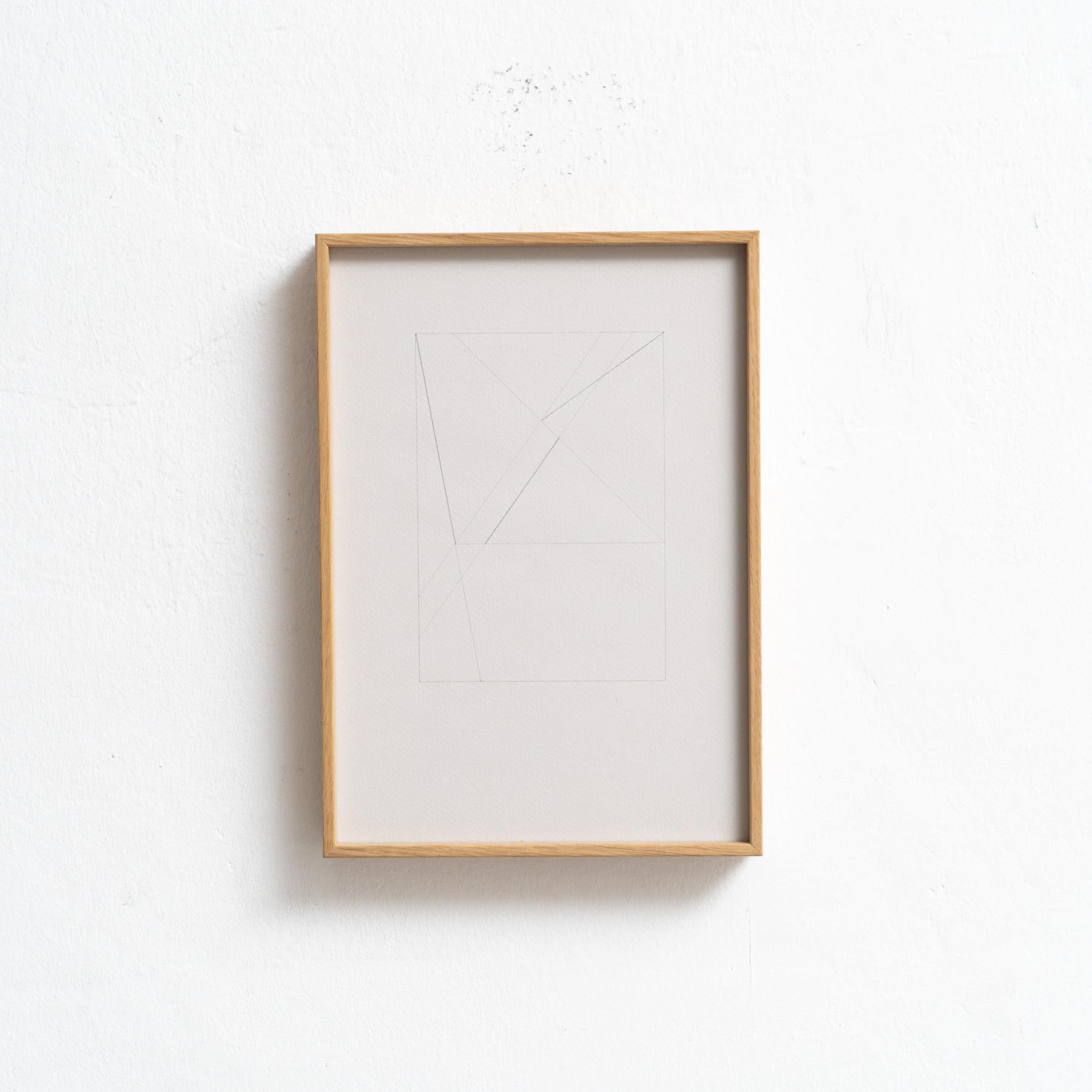 Enrico Della Torre Disegno incorniciato, 2016 In condizioni buone in vendita a Barcelona, Barcelona